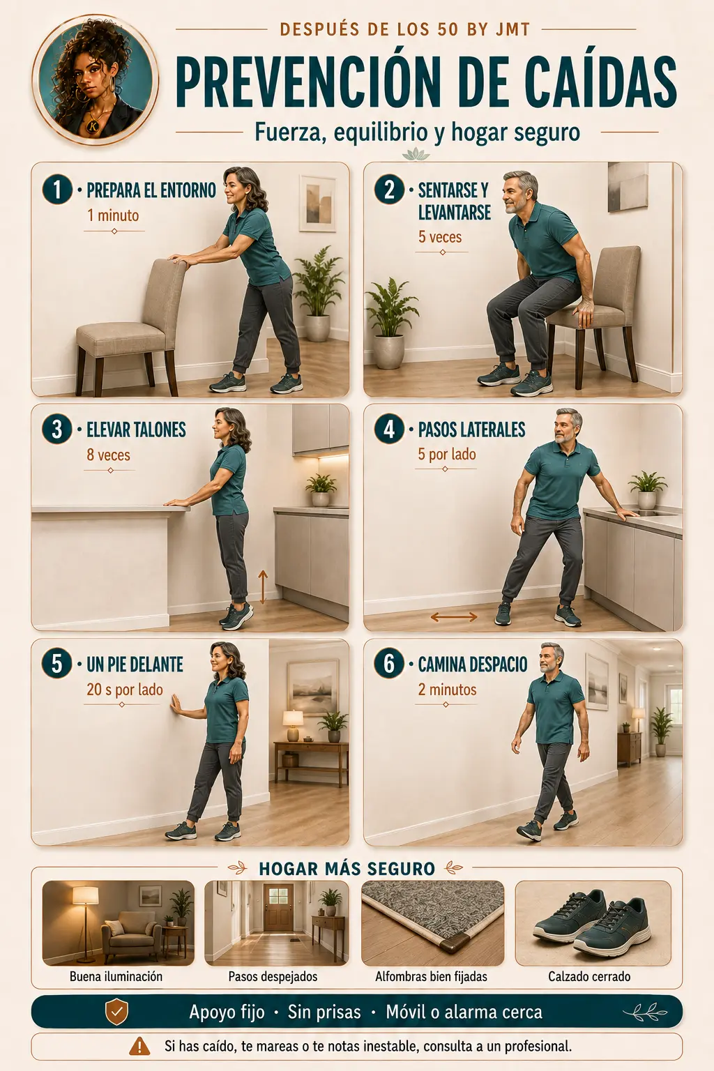 Infografía de Prevención de caídas